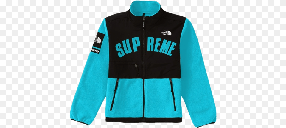 Supreme X North Face Fleece, Clothing, Coat, Jacket, Knitwear Free Png