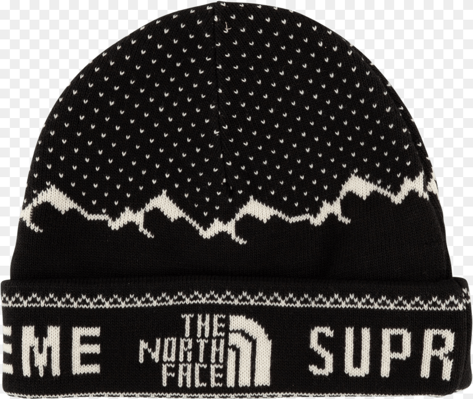 Supreme X The North Face Fold Beanie, Cap, Clothing, Hat Png Image