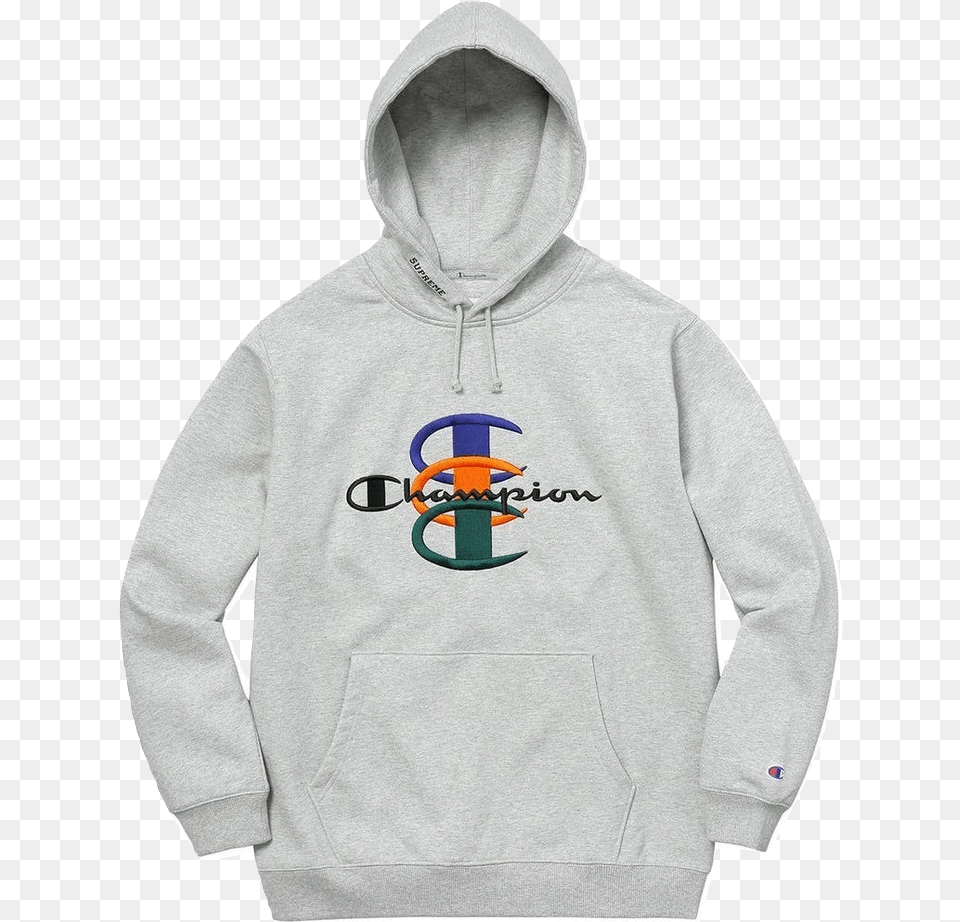 Supremechampion Stacked C Hooded Sweatshirt, Clothing, Hood, Hoodie, Knitwear Png