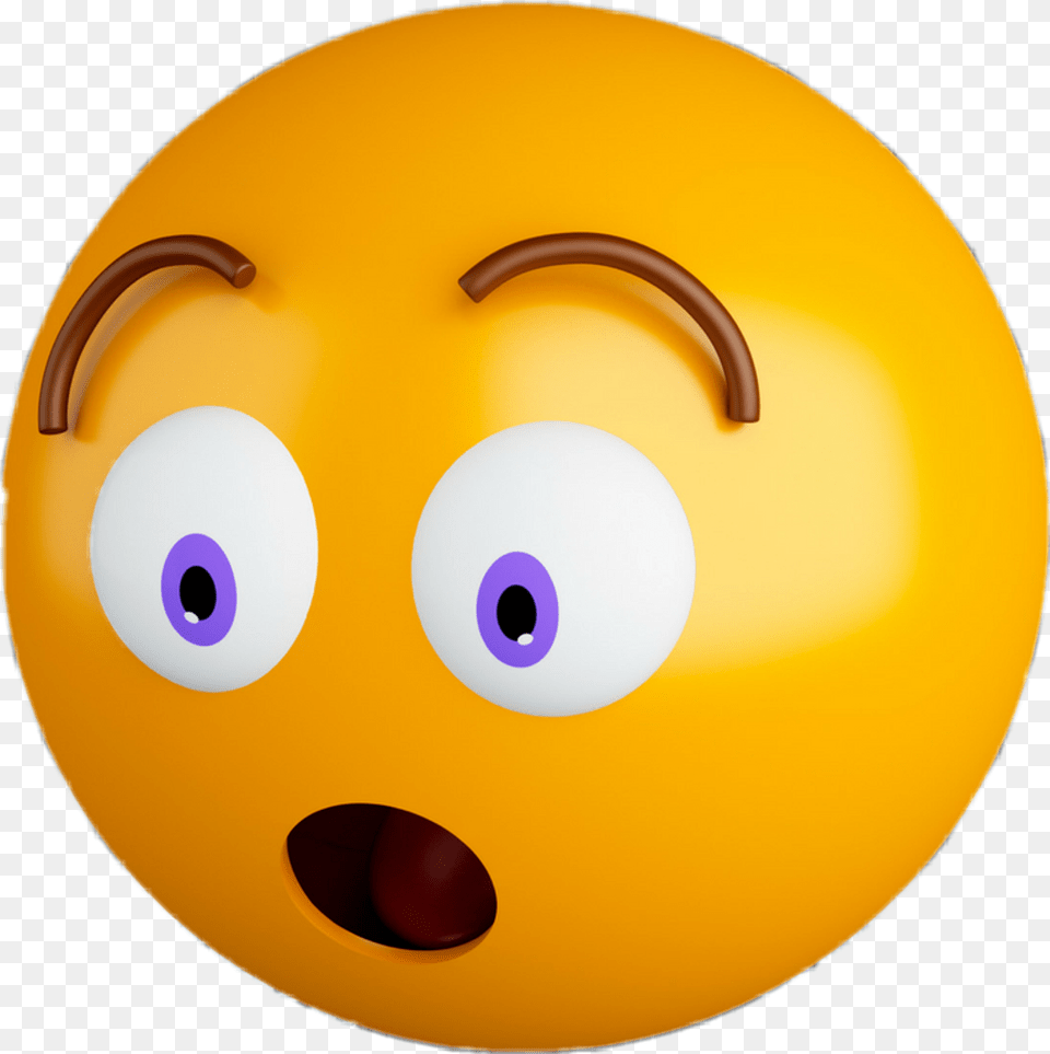 Suprised Emoji Surprised Emoji, Sphere, Ball, Football, Soccer Free Png
