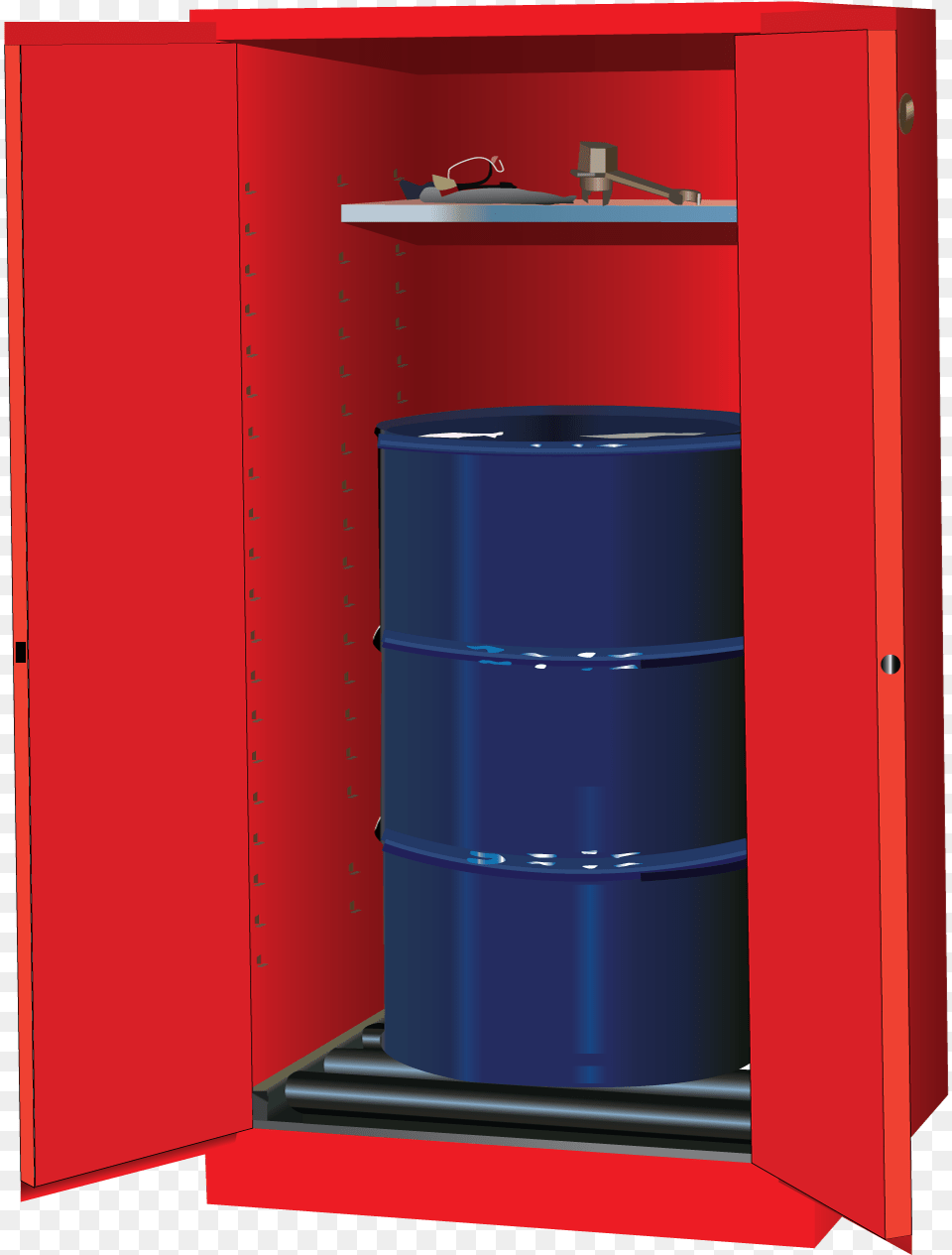 Sure Grip Ex Vertical Drum Safety Cabinet And Drum Cupboard, Closet, Furniture Free Transparent Png