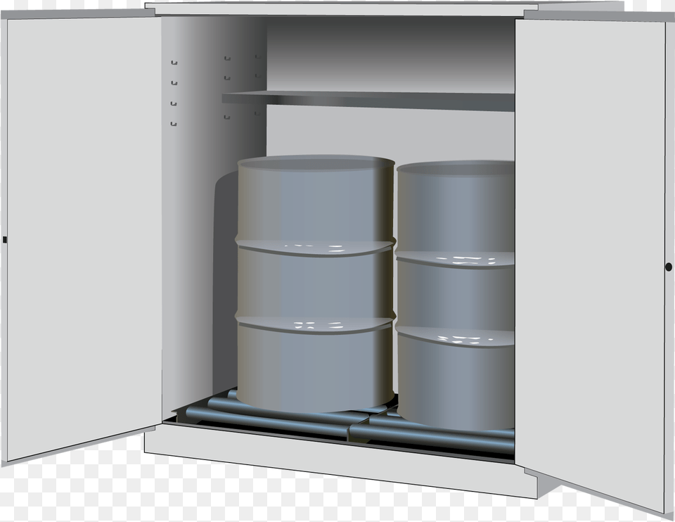 Sure Grip Ex Vertical Drum Safety Cabinet And Drum Cupboard, Closet, Furniture, Tape, Bottle Free Png