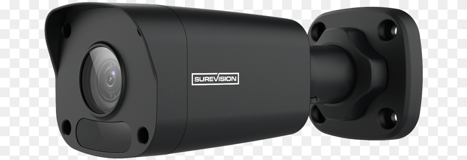 Surevision 4mp Mini Fixed Bullet Network Camera Bullet Black Camera, Electronics, Video Camera Free Png Download