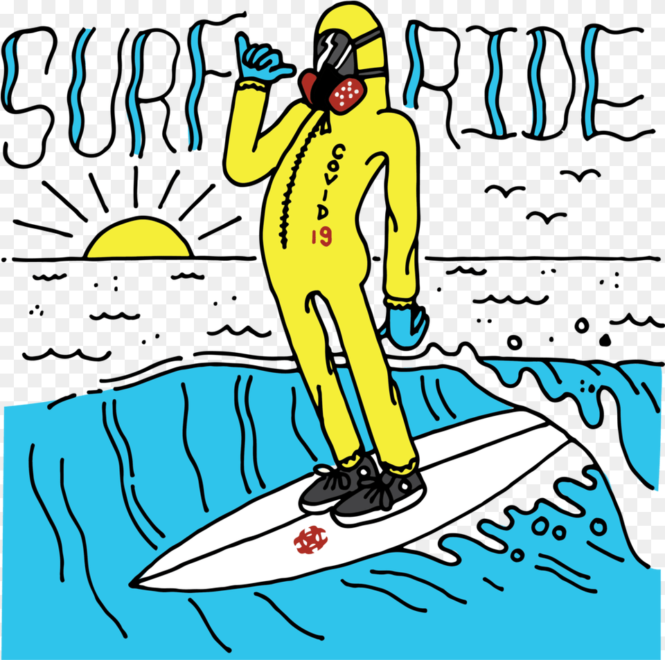Surf Ride Illustration, Water, Surfing, Sport, Leisure Activities Free Png Download