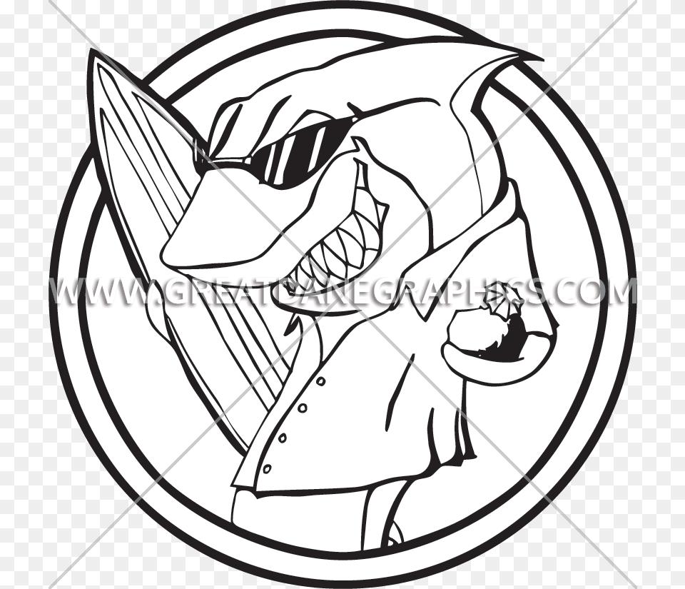 Surf Shark Production Ready Artwork For T Shirt Printing, Armor, Clothing, Hat Free Transparent Png