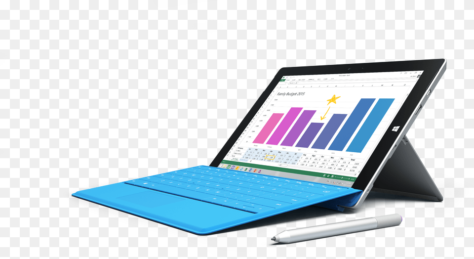 Surface 3 4g Lte, Computer, Surface Computer, Pc, Tablet Computer Png