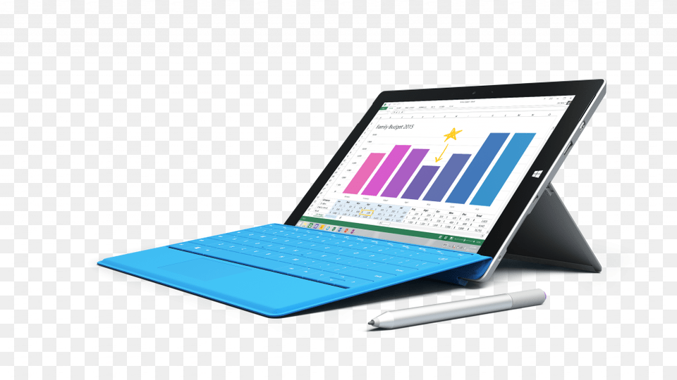 Surface 3 4g Lte Bright Blue Surface 3 4g Lte, Computer, Surface Computer, Tablet Computer, Electronics Free Png Download