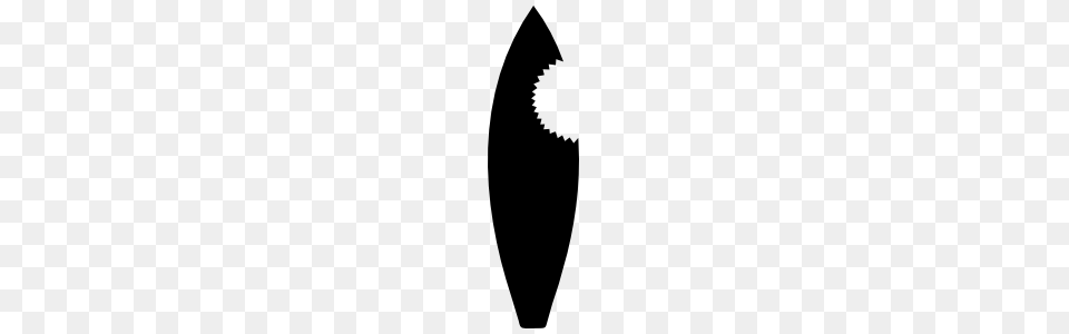 Surfboard With Shark Bite Sticker, Water, Nature, Outdoors, Sea Png Image