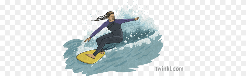 Surfer 2 Illustration Illustration, Sea, Water, Leisure Activities, Nature Png