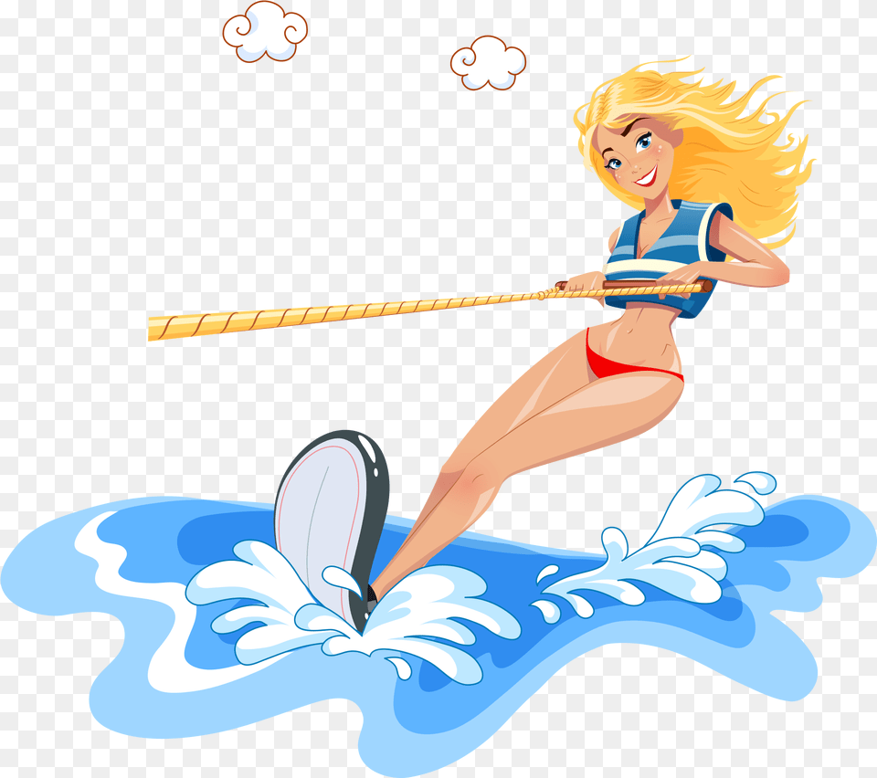 Surfer Girl Clipart, Adult, Person, Female, Woman Png