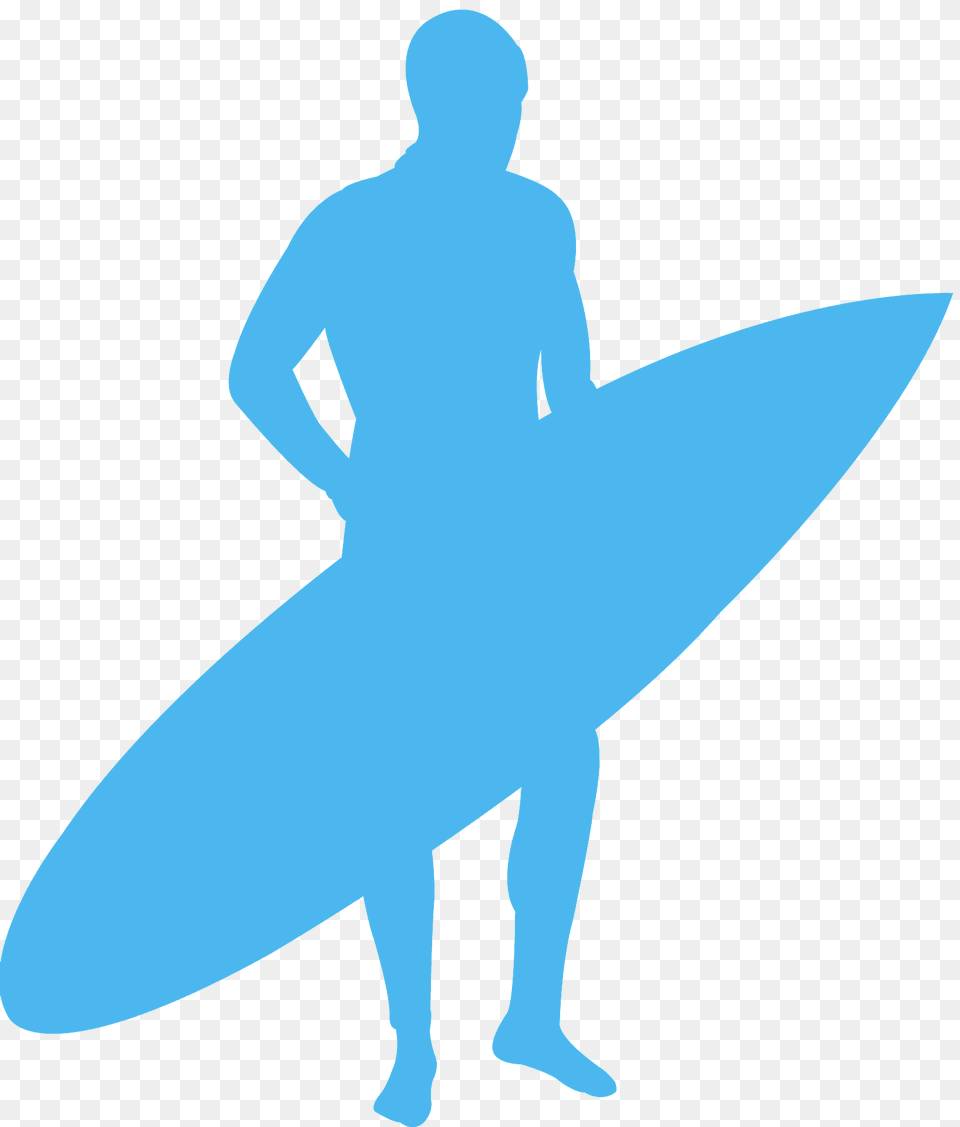 Surfer Silhouette, Water, Leisure Activities, Surfing, Sport Free Png Download