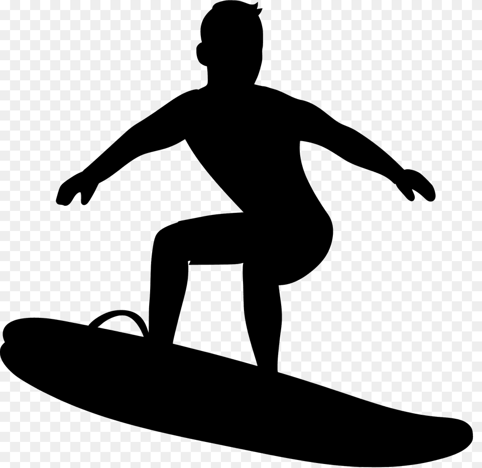 Surfer Silhouette, Leisure Activities, Surfing, Sport, Sea Waves Free Png Download