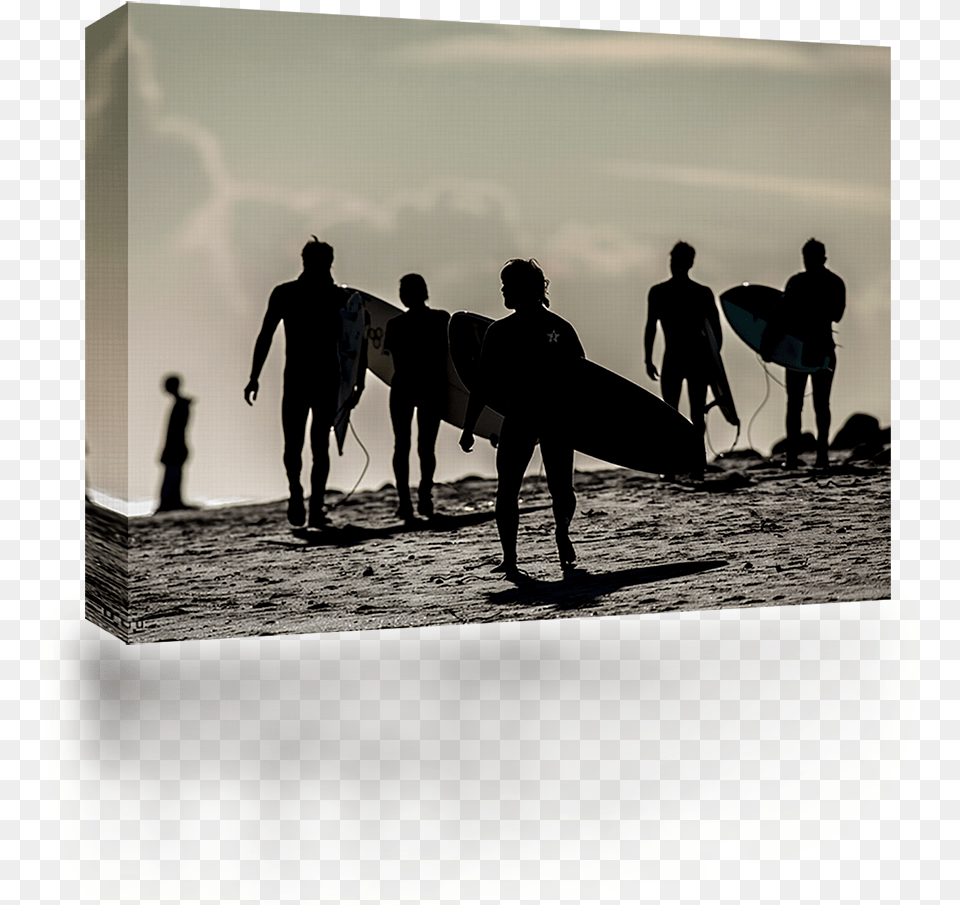 Surfer Silhouettes Silhouette, Water, Leisure Activities, Surfing, Sport Png Image