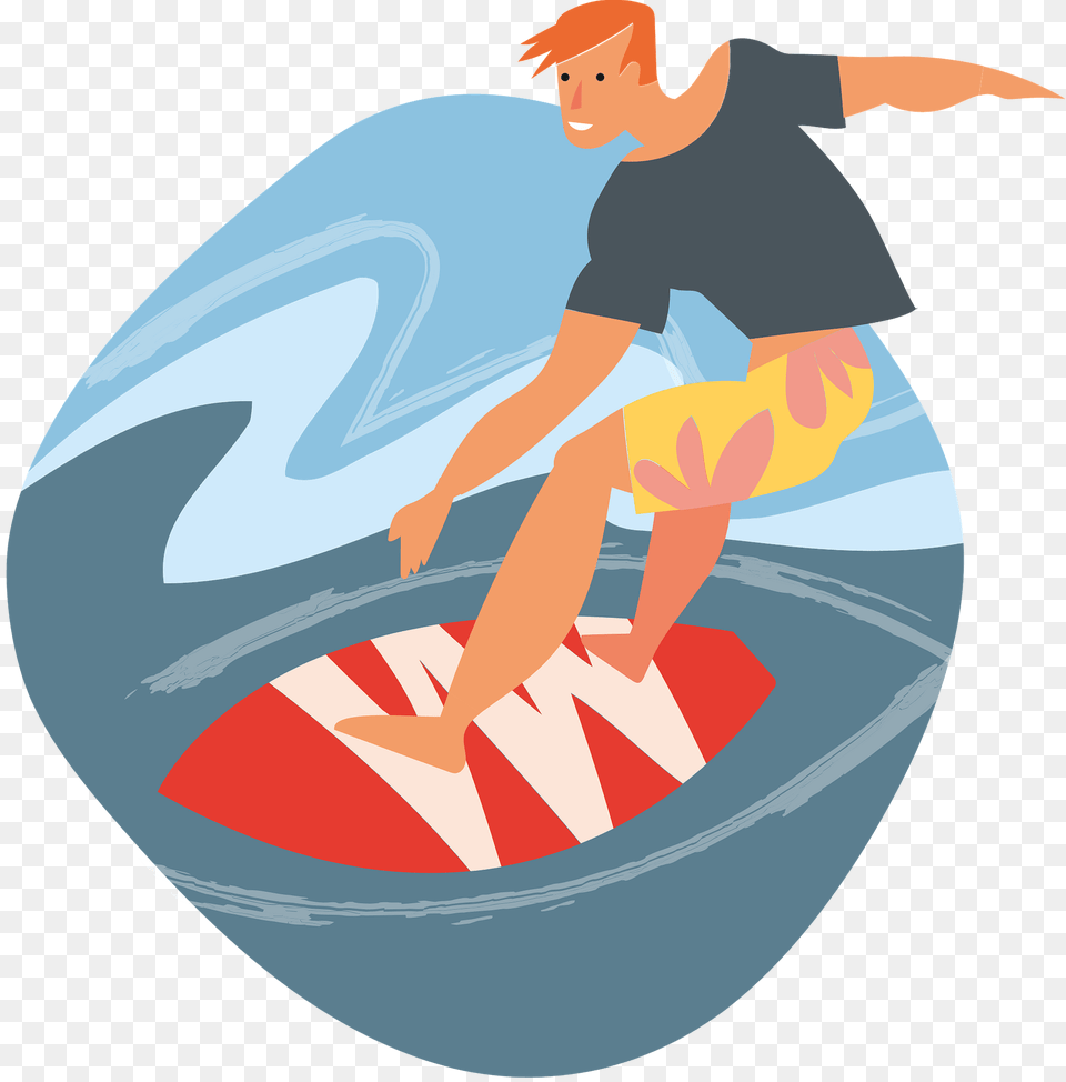 Surfing Clipart, Sea, Water, Nature, Outdoors Png Image
