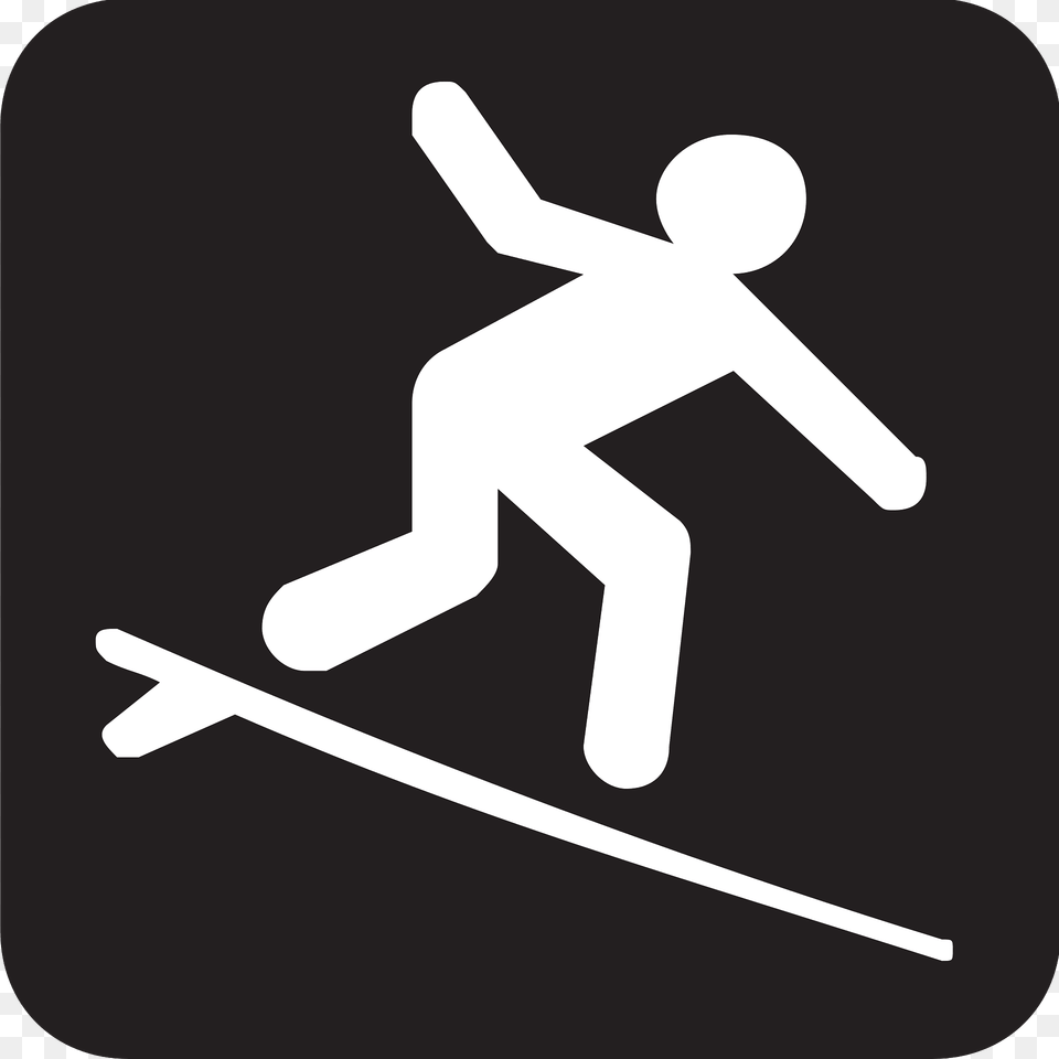 Surfing Clipart, Outdoors, Nature, Snow Png Image