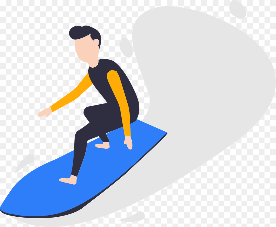 Surfing Clipart, Water, Sea Waves, Nature, Outdoors Free Png Download