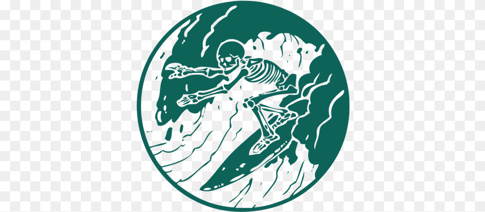 Surfing Skeleton3 Emblem, Person, Face, Head Free Png
