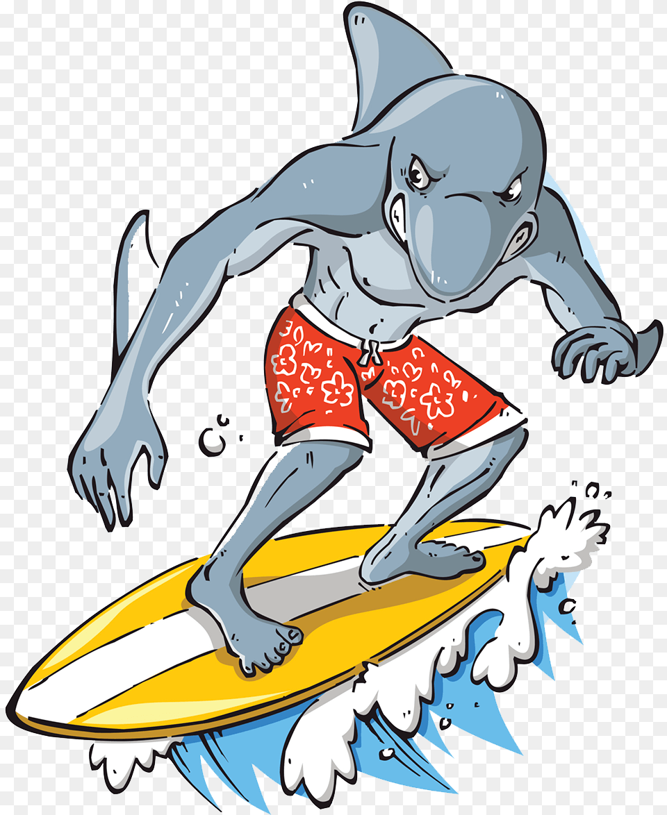 Surfing Sport Cartoon Sea Extreme Free Hd Clipart, Water, Leisure Activities, Nature, Outdoors Png