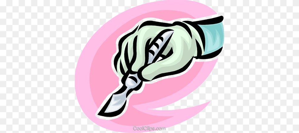 Surgeon With A Scalpel Royalty Vector Clip Art Illustration, Body Part, Person, Hand, Animal Png