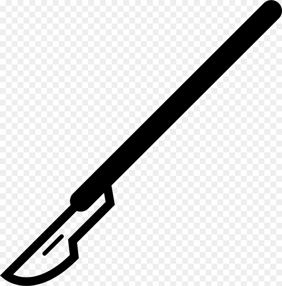 Surgery Knife Pencil Pic Black And White, Smoke Pipe, Cutlery, Device, Hoe Free Transparent Png