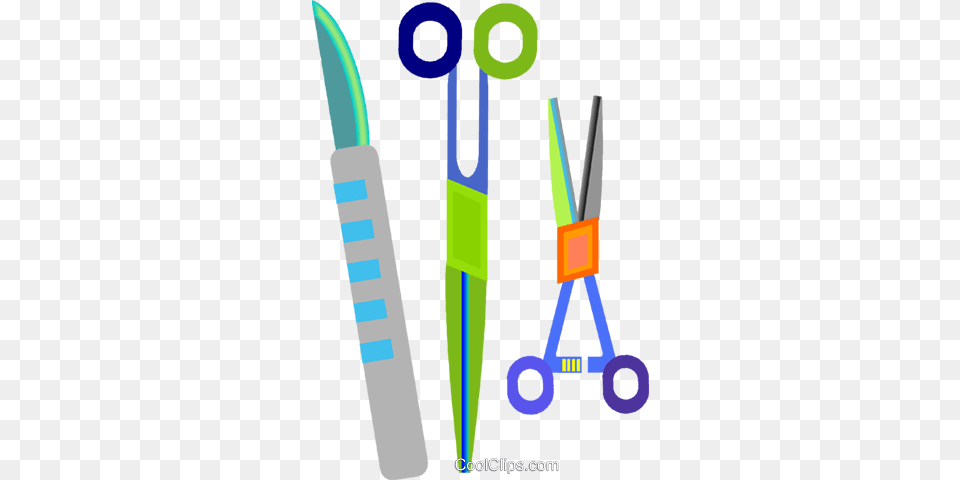 Surgical Equipment Scissor Scalpel Royalty Free Vector Png