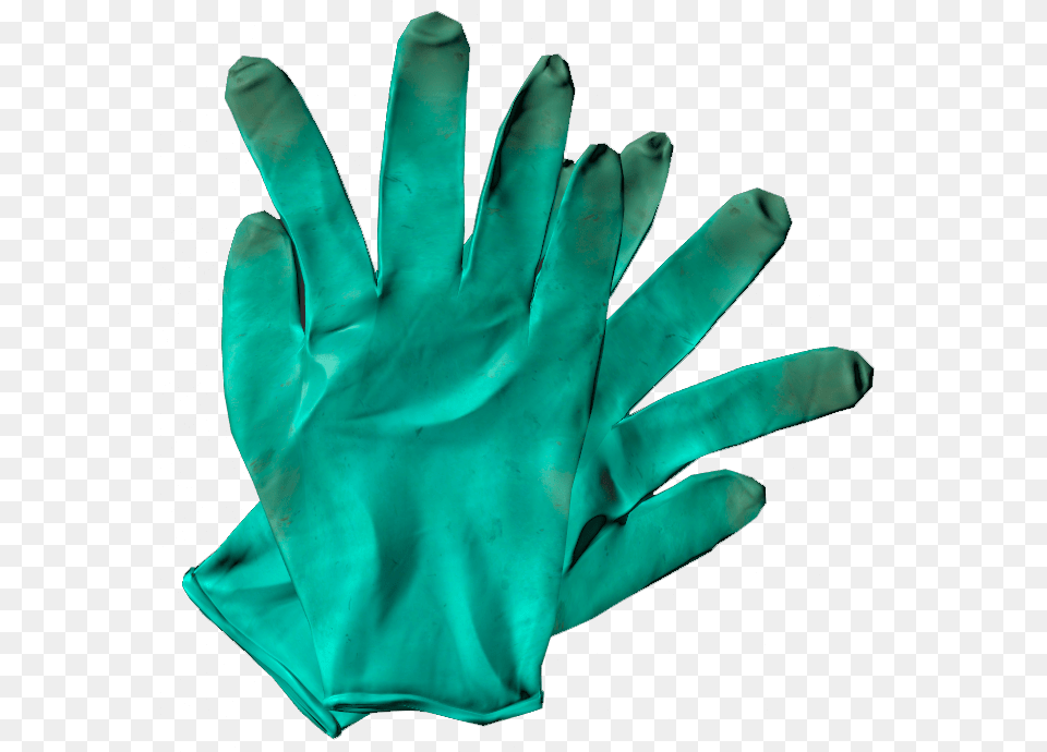 Surgical Gloves Green Hand, Clothing, Glove, Turquoise, Baseball Free Transparent Png