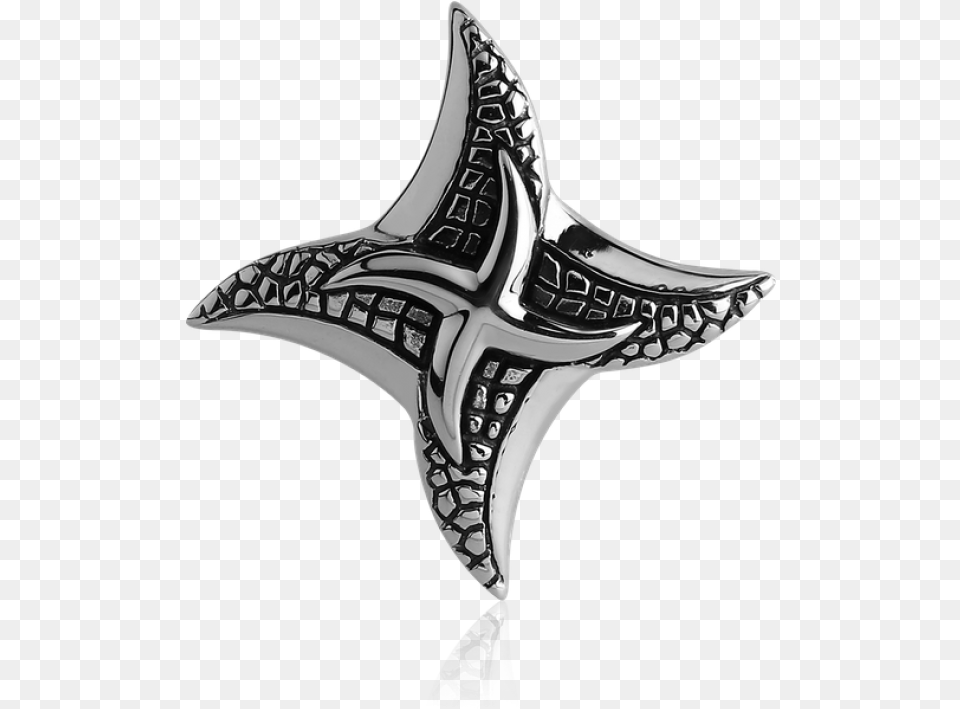 Surgical Steel Shuriken Star Pendant Crescent, Accessories, Cross, Symbol, Aircraft Free Png Download