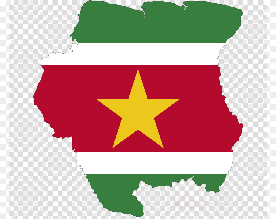 Suriname Flag Clipart Flag Of Suriname Stock Photography, Star Symbol, Symbol, Christmas, Christmas Decorations Free Png Download