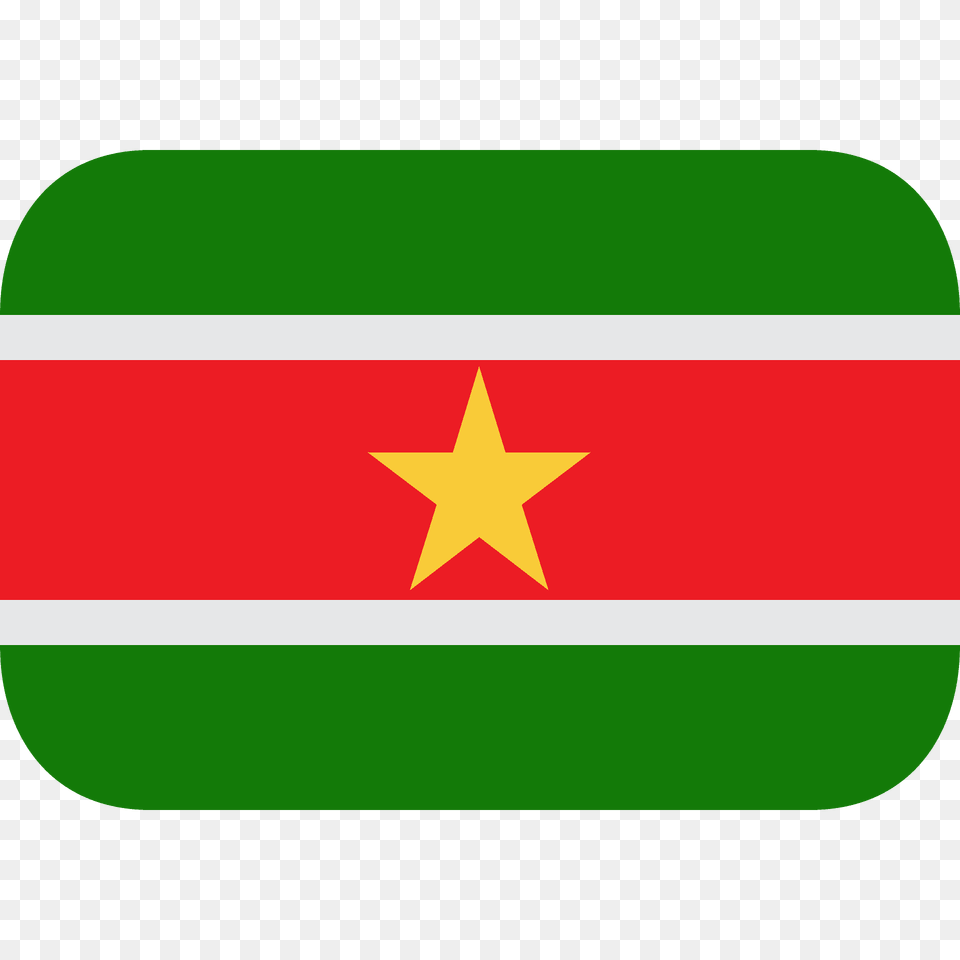 Suriname Flag Emoji Clipart, Star Symbol, Symbol Free Transparent Png