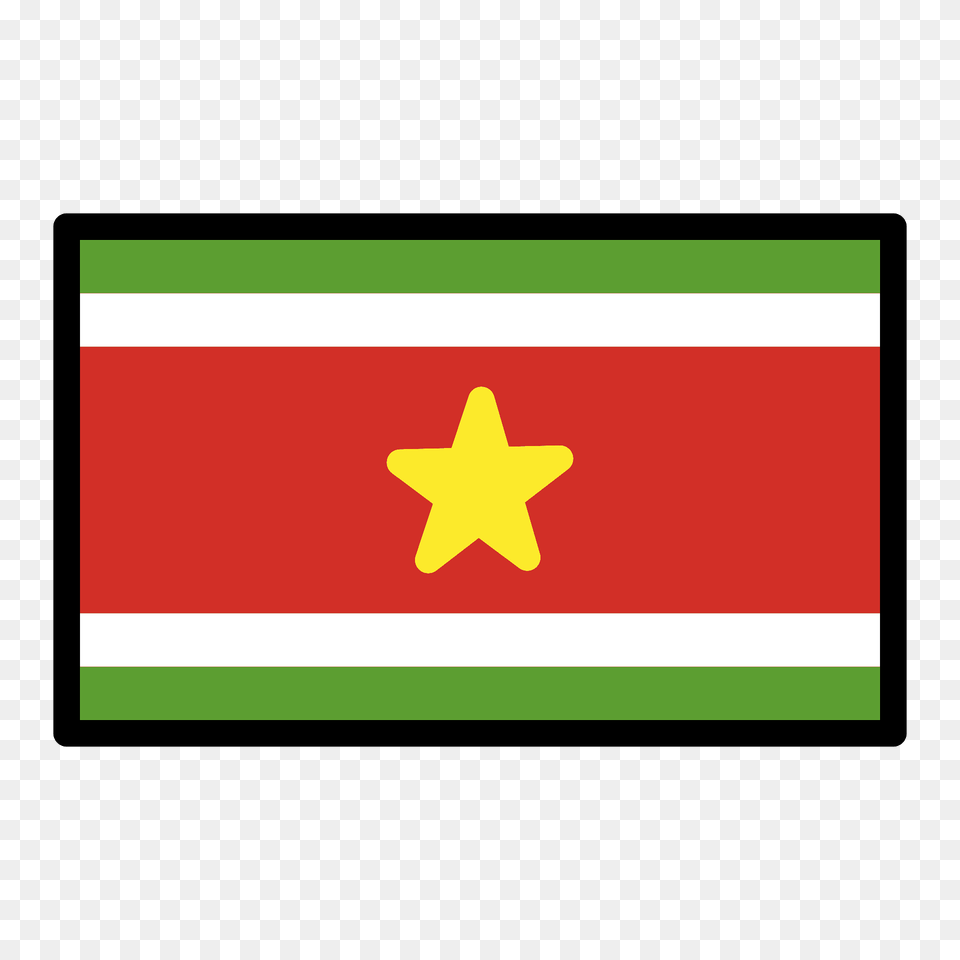 Suriname Flag Emoji Clipart, Symbol, Star Symbol Free Transparent Png