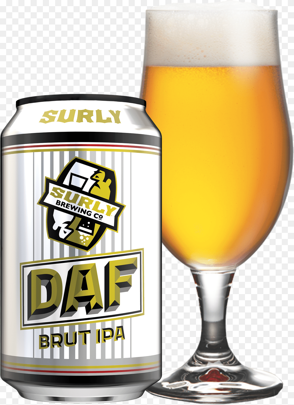 Surly Daf Brut Ipa Surly Brewing, Alcohol, Beer, Beverage, Glass Free Png Download