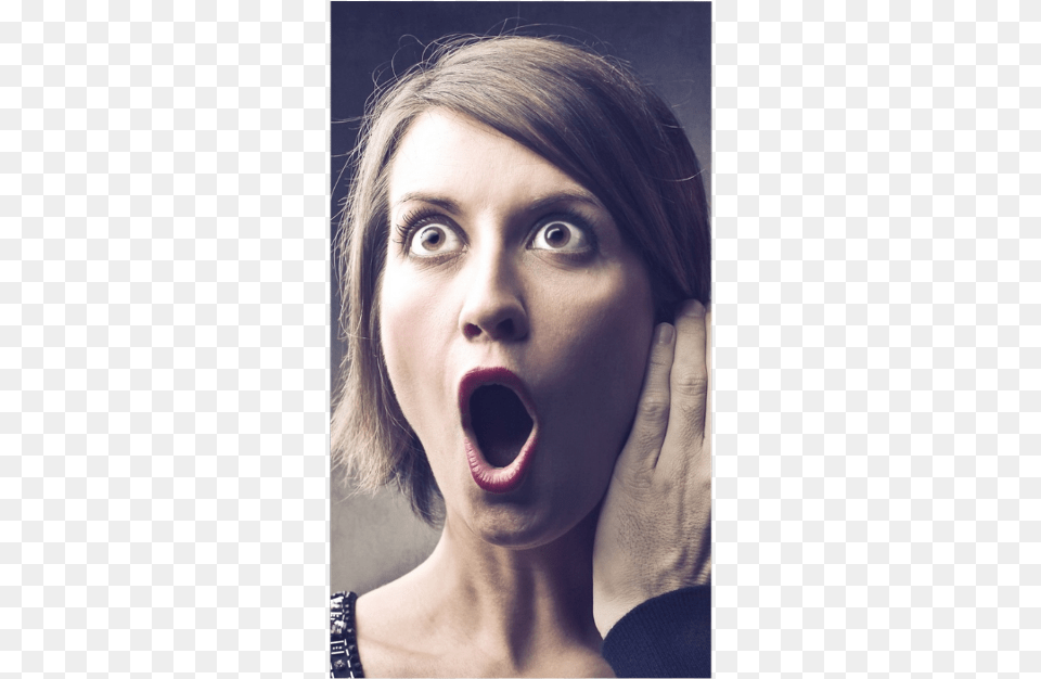 Surprise Girl Openmouth Mouth What Freetoedit Gossip, Adult, Face, Female, Head Free Transparent Png
