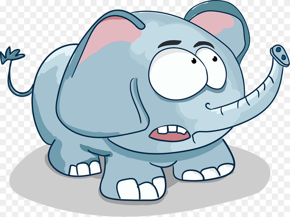 Surprised Elephant Clipart, Animal, Fish, Sea Life, Shark Png Image