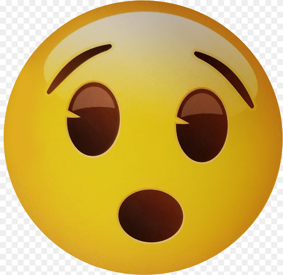Surprised Emoji, Sphere, Face, Head, Person Png Image