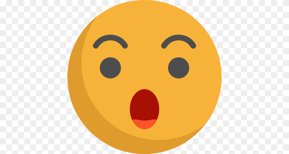 Surprised Emoji Icon, Sphere, Food, Sweets, Astronomy Png
