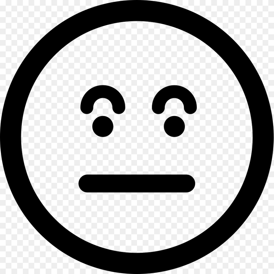 Surprised Emoticon Square Face Comments Confused Smiley Face Icon, Stencil, Symbol, Sign Png Image