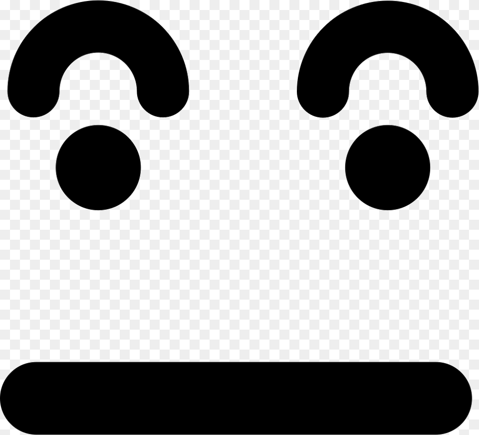 Surprised Emoticon Square Face Emoticon, Stencil Png Image