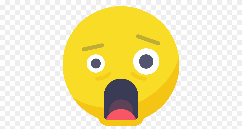 Surprised Face Emoji, Astronomy, Moon, Nature, Night Png