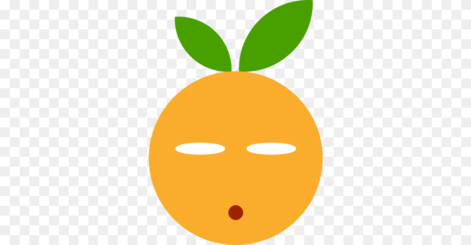 Surprised Fruit Emoji, Produce, Citrus Fruit, Food, Plant Png Image