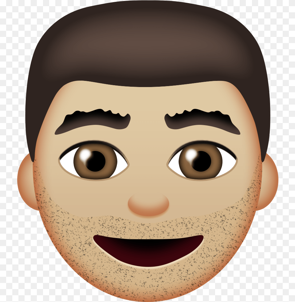 Surprised Man Emoji, Face, Head, Person, Photography Free Png