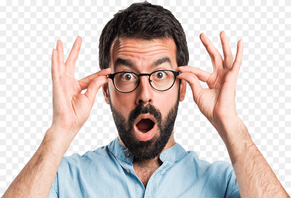 Surprised Man No Background, Face, Head, Person, Adult Png Image