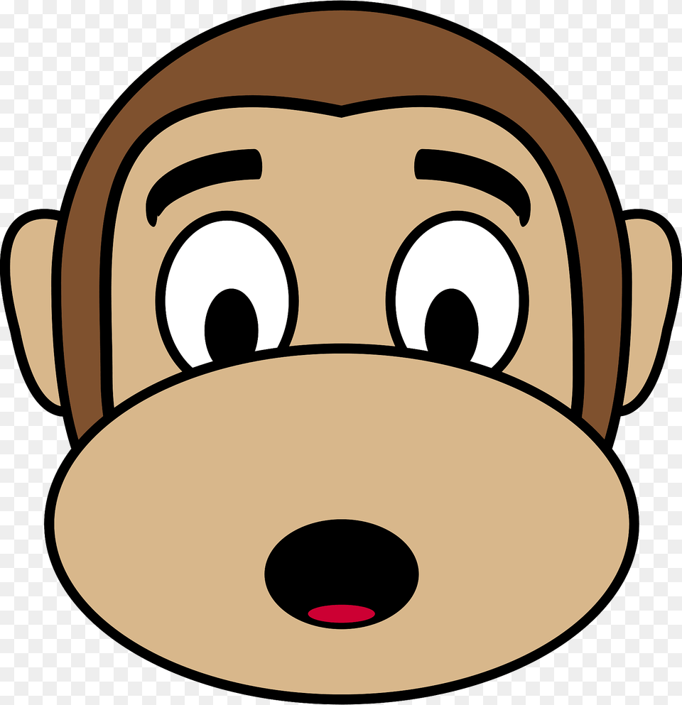 Surprised Monkey Face Clipart, Snout, Ammunition, Grenade, Weapon Free Png Download