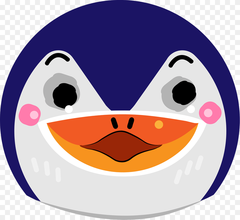 Surprised Penguin Head Clipart, Disk Free Png