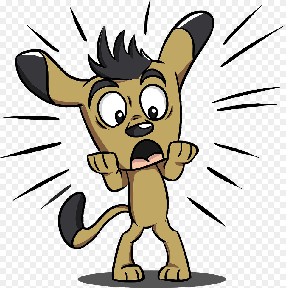 Surprised Puppy Clipart, Cartoon, Book, Comics, Publication Free Png