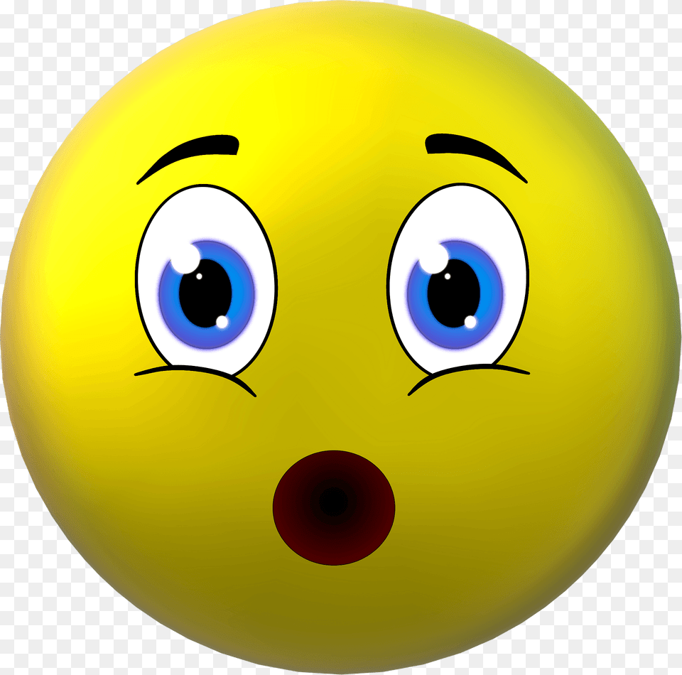 Surprised Smiley Clipart, Sphere Free Transparent Png