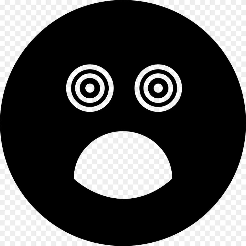 Surprised Square Face With Eyes And Mouth Opened, Disk Free Png Download