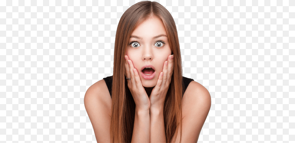 Surprised Transparent Images Pluspng Someone Who Is Shocked, Adult, Portrait, Photography, Person Png Image