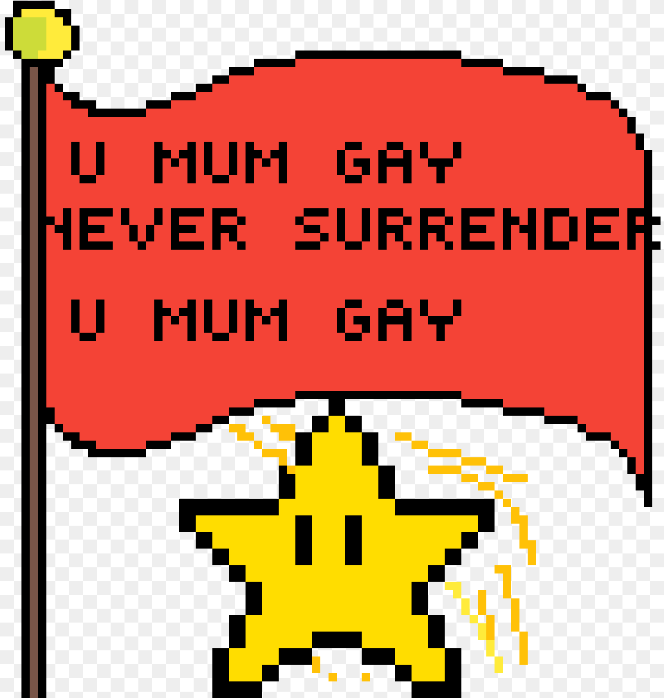 Surrender Star Pixel Art, Symbol, Text, Scoreboard Free Png Download