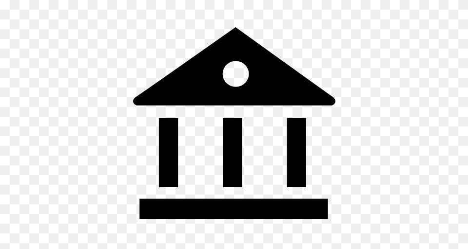 Surrounding Bank Icon And Vector For, Gray Free Png Download