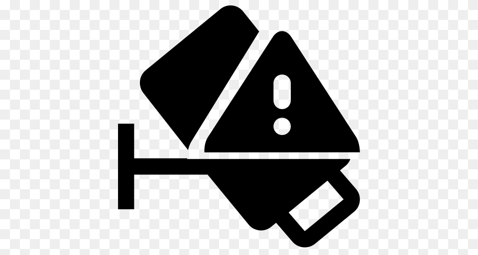 Surveillance Camera Exception Block Technology Film Icon, Gray Png